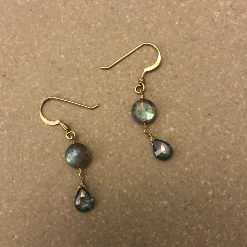 Dainty gold earrings